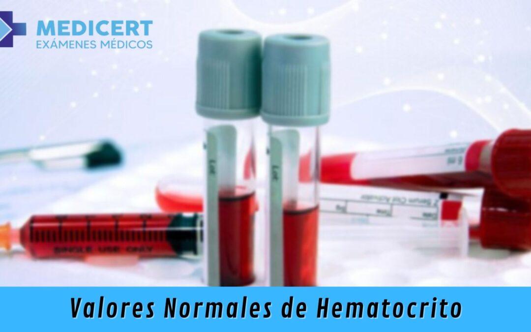 Valores Normales de Hematocrito