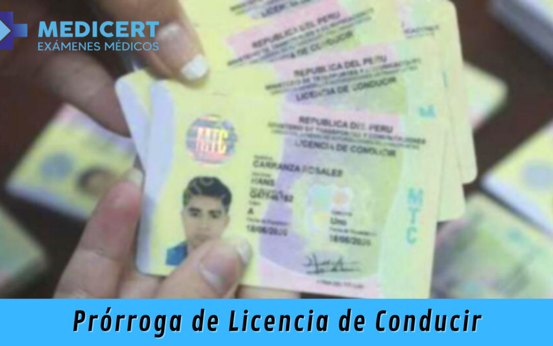 Prorroga de Licencia de Conducir